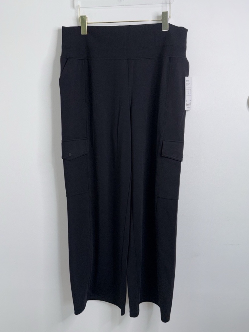 Athleta XL Extra Large Venice High Rise Wide Leg Pant NWT Black Comfy Loungewear